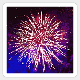 Pixel Firework No.62 Sticker